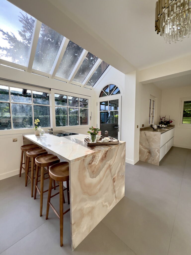 Light Filled Large Kitchen - Domaine Les Cedres du Leman