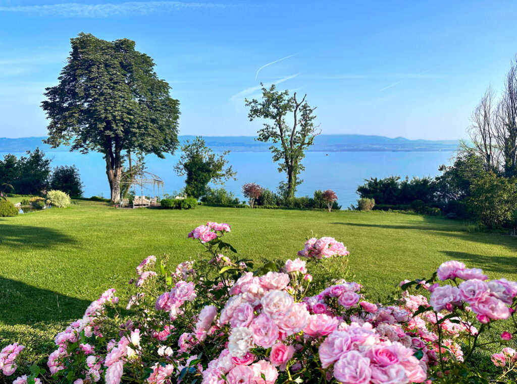 A Lakefront Garden of Colors - Domaine Les Cedres du Leman