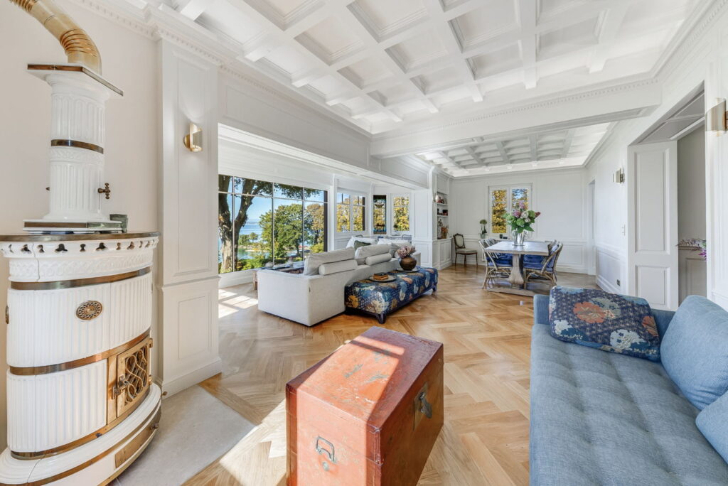 Elegant Wood Stove Corner - Domaine Les Cedres du Leman