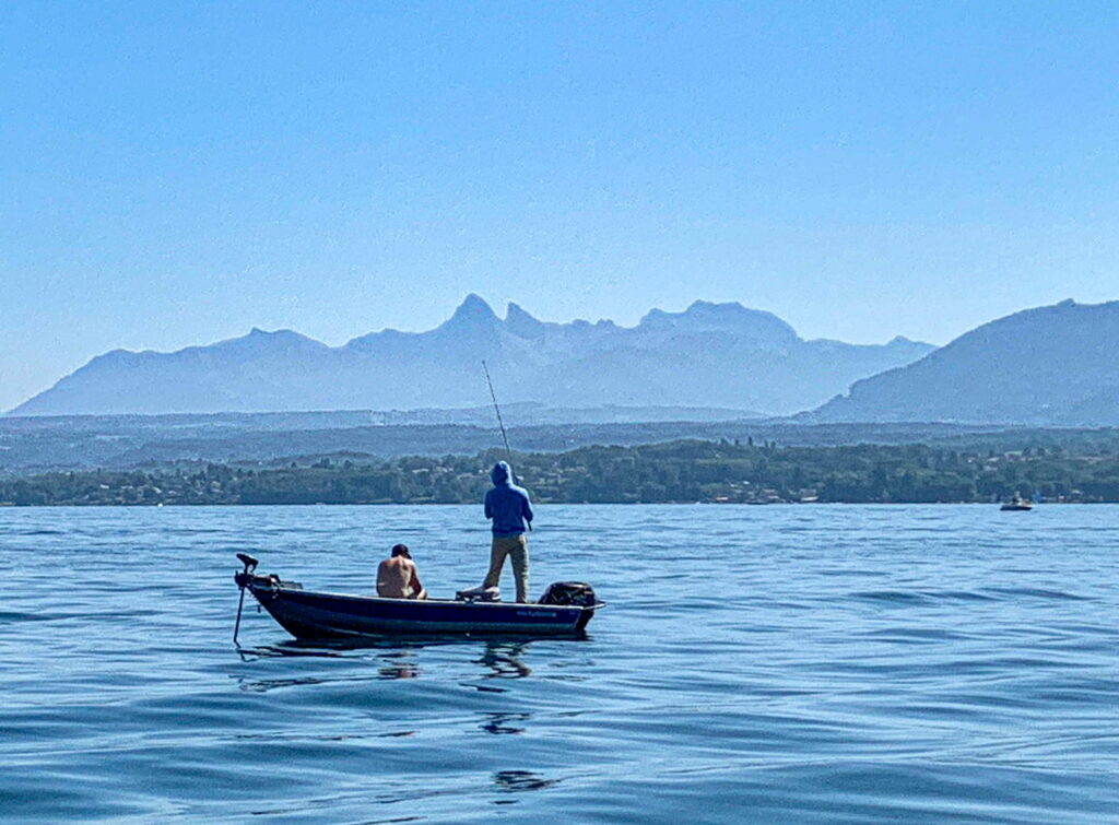 Fishing on Lake Geneva - Domaine Les Cedres du Leman